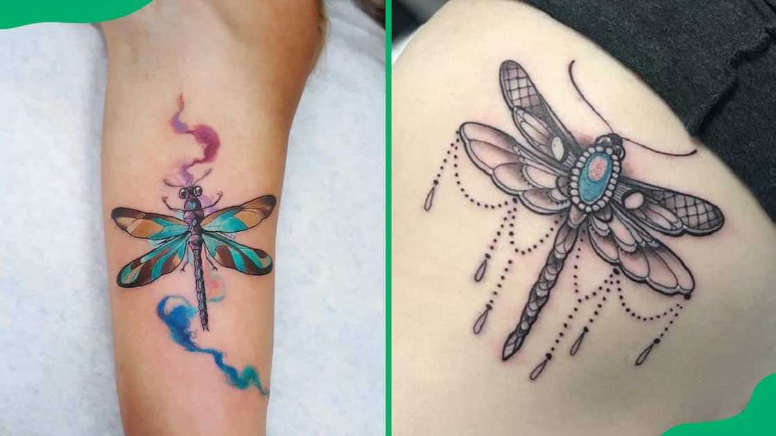 Watercolour dragonfly tattoo Watercolour dragonfly tattoo