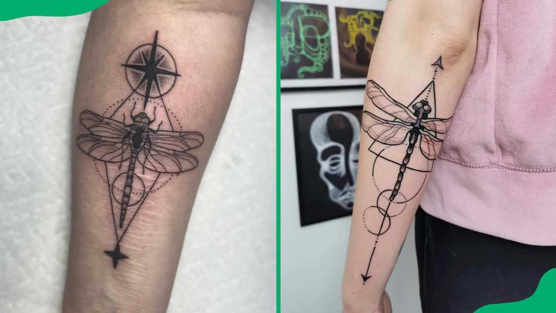 Celestial moondust guardian dragonfly tattoo Celestial moondust guardian dragonfly tattoo