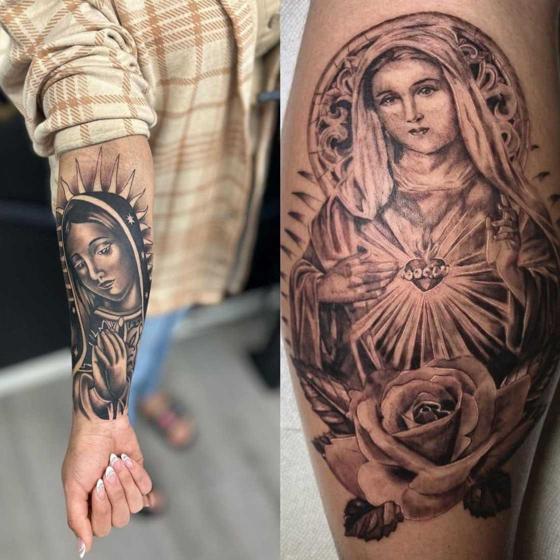 Mary, mother of Jesus tattoo Mary, mother of Jesus tattoo