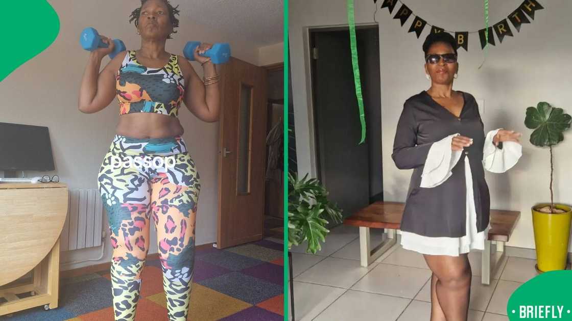 Mzansi was wowed by a 62-year-old gogo whose lively fitness video on TikTok spread joy and motivation Mzansi was wowed by a 62-year-old gogo whose lively fitness video on TikTok spread joy and motivation