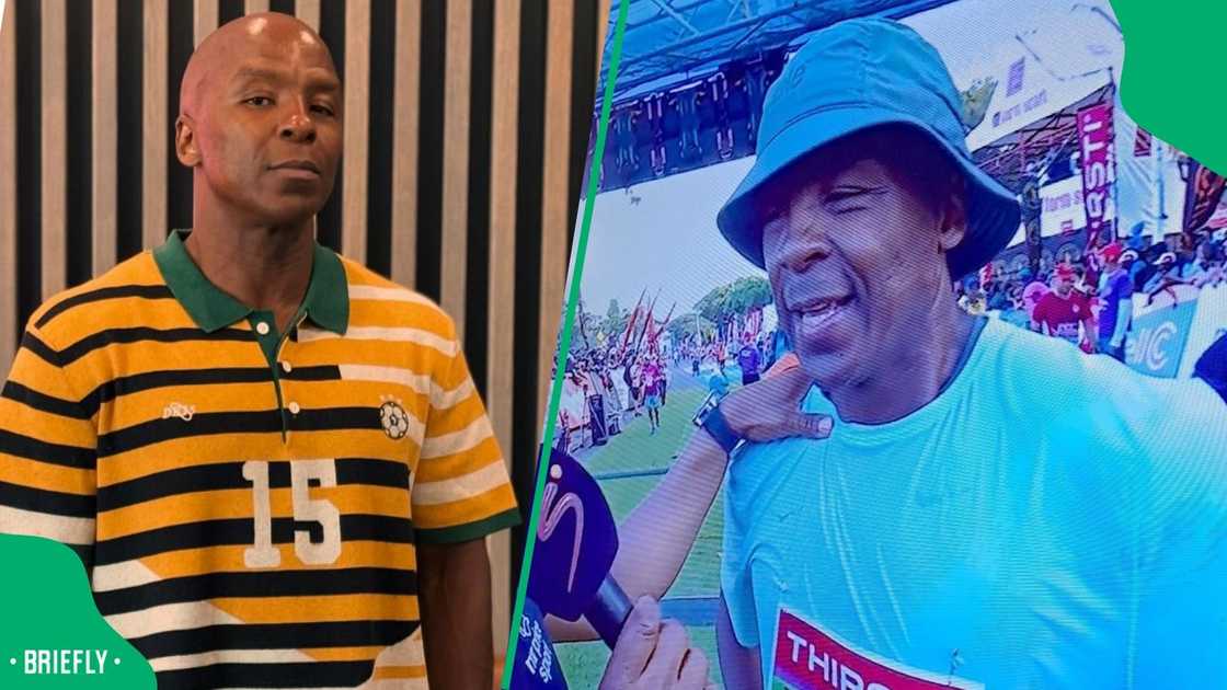 Kabelo Mabalane took part in the Comrades Marathon Kabelo Mabalane took part in the Comrades Marathon