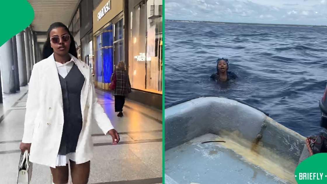 TikTok users were impressed by how well a lady could swim without a life jacket TikTok users were impressed by how well a lady could swim without a life jacket