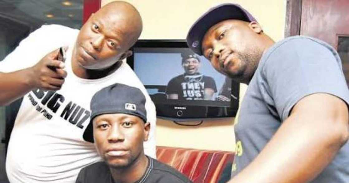 Gqom trio Big Nuz with Mampintsha, R Mashesha and Danger when they were all still alive. Gqom trio Big Nuz with Mampintsha, R Mashesha and Danger when they were all still alive.