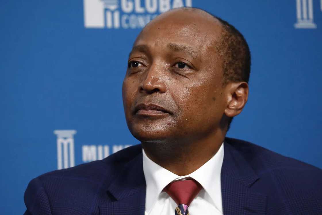 Patrice Motsepe, founder and chairman of African Rainbow Minerals Ltd., listens during the Milken Institute Global Conference in Beverly Hills, California Patrice Motsepe, founder and chairman of African Rainbow Minerals Ltd., listens during the Milken Institute Global Conference in Beverly Hills, California