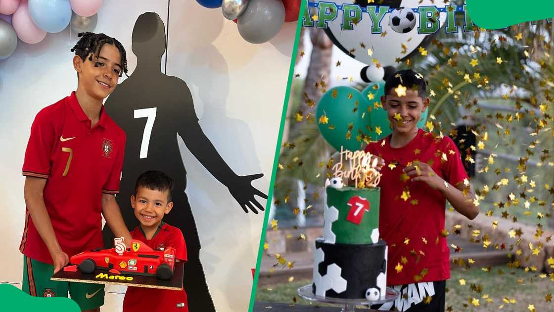 Cristiano Ronaldo Jr. during birthday celebration Cristiano Ronaldo Jr. during birthday celebration