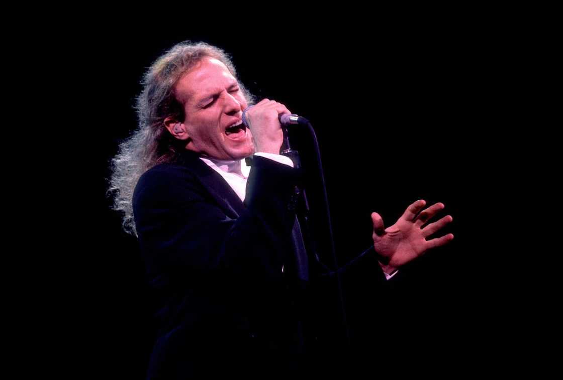 Michael Bolton sings during a Chicago tour in late 1991. Michael Bolton sings during a Chicago tour in late 1991.