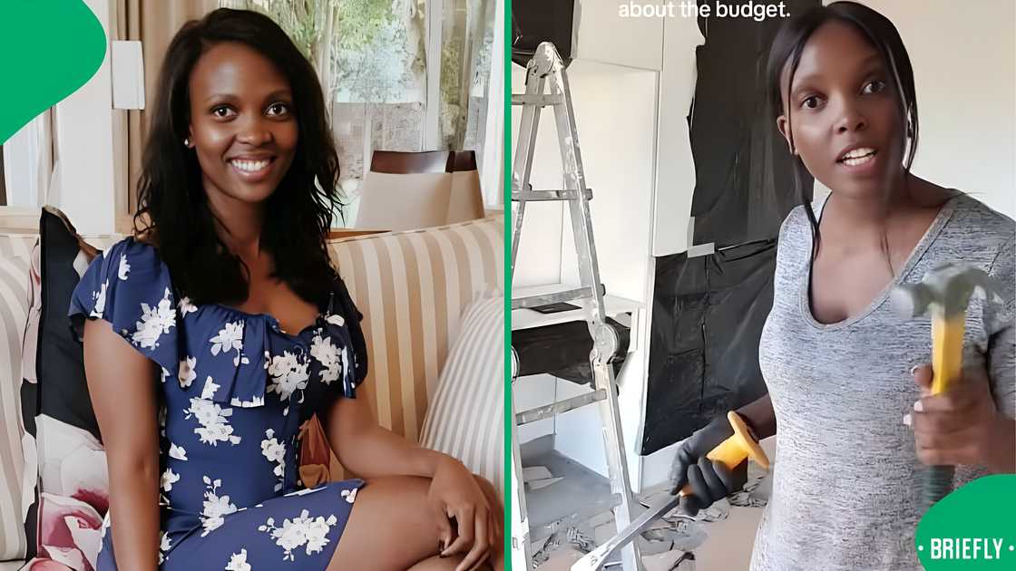 A woman showcased how she gave her dining area a makeover. A woman showcased how she gave her dining area a makeover.