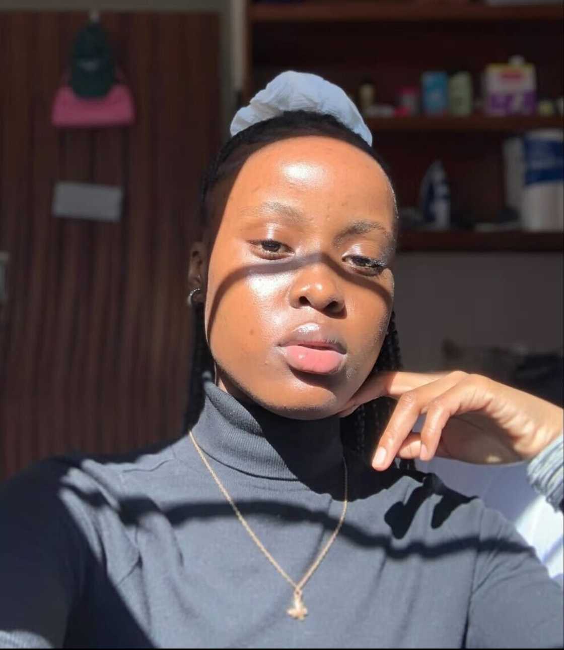 A woman flaunted her skincare products that she uses for her glowing skin. A woman flaunted her skincare products that she uses for her glowing skin.