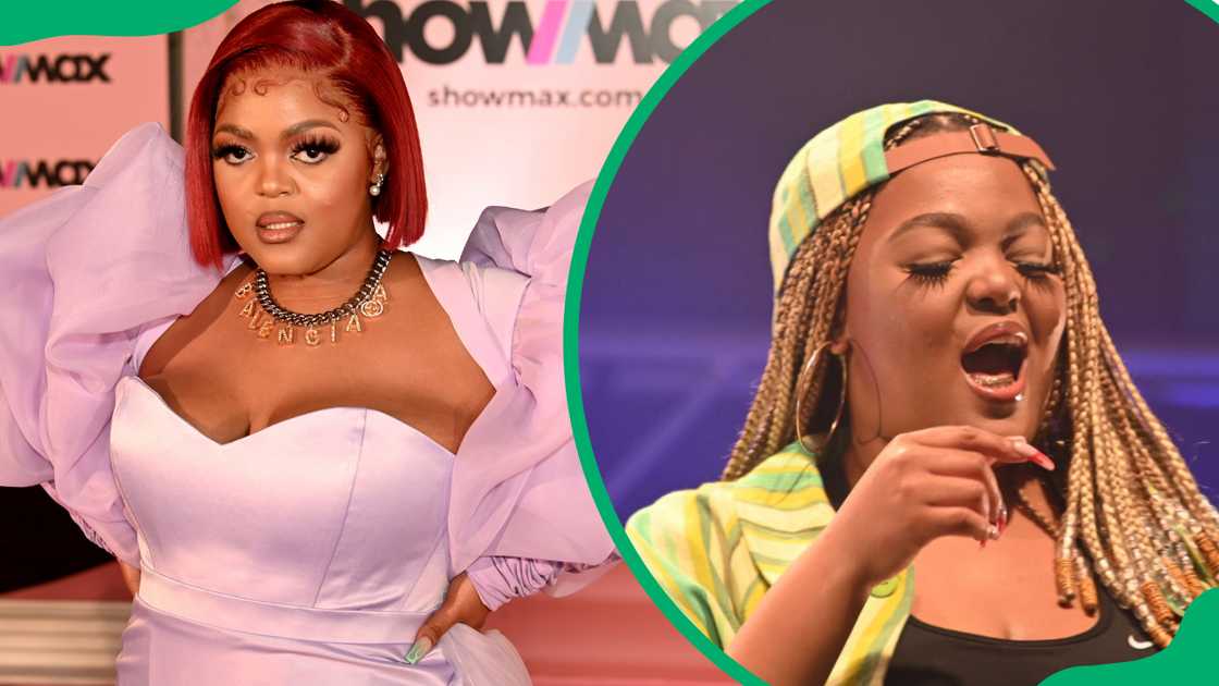 DBN Gogo during the Premiere of Real Housewives Of Lagos at Summer Place (L). Gogo at Huawei Joburg Day 2021 with 947 (R) DBN Gogo during the Premiere of Real Housewives Of Lagos at Summer Place (L). Gogo at Huawei Joburg Day 2021 with 947 (R)