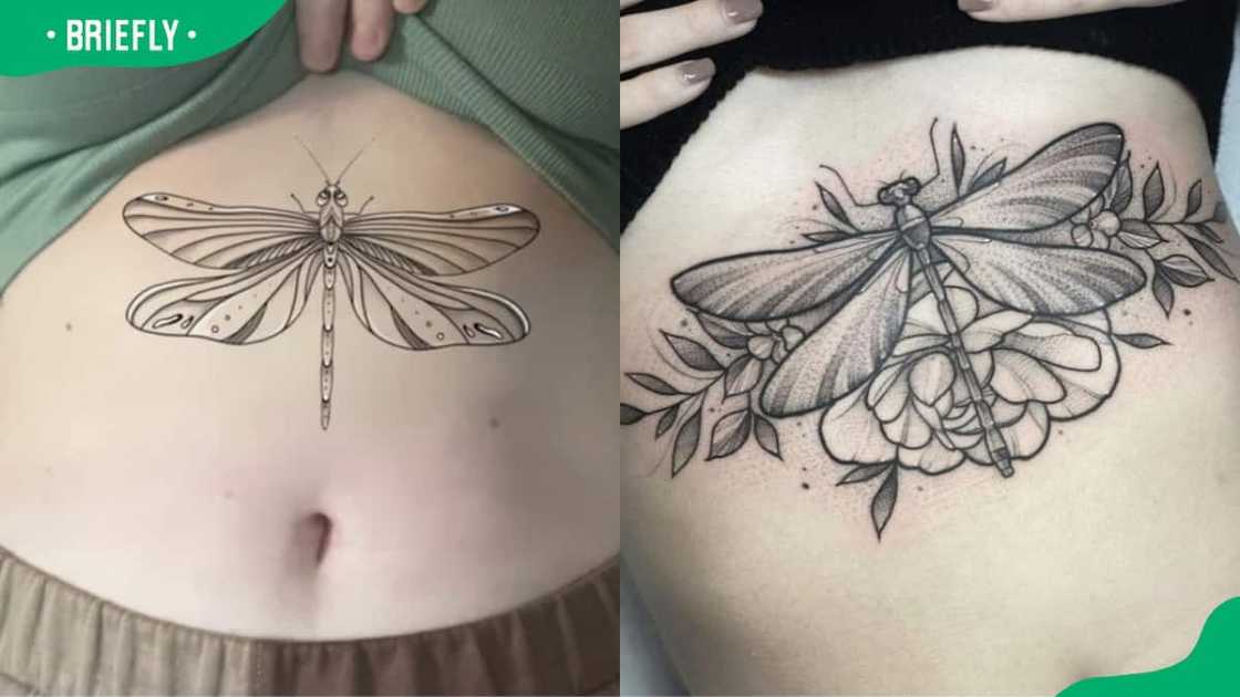 Belly dragonfly tattoo Belly dragonfly tattoo
