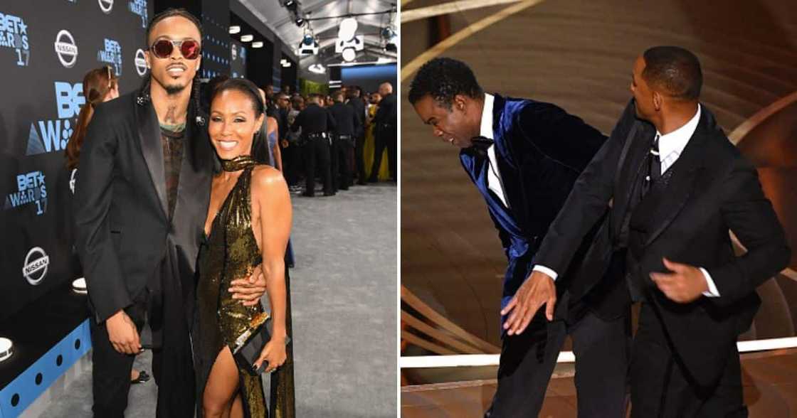 August Alsina reacts to Chris Rock's jokes August Alsina reacts to Chris Rock's jokes