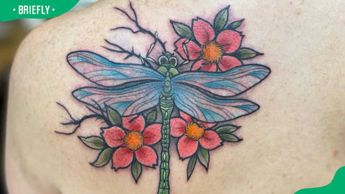 Wildflower dragonfly tattoo Wildflower dragonfly tattoo