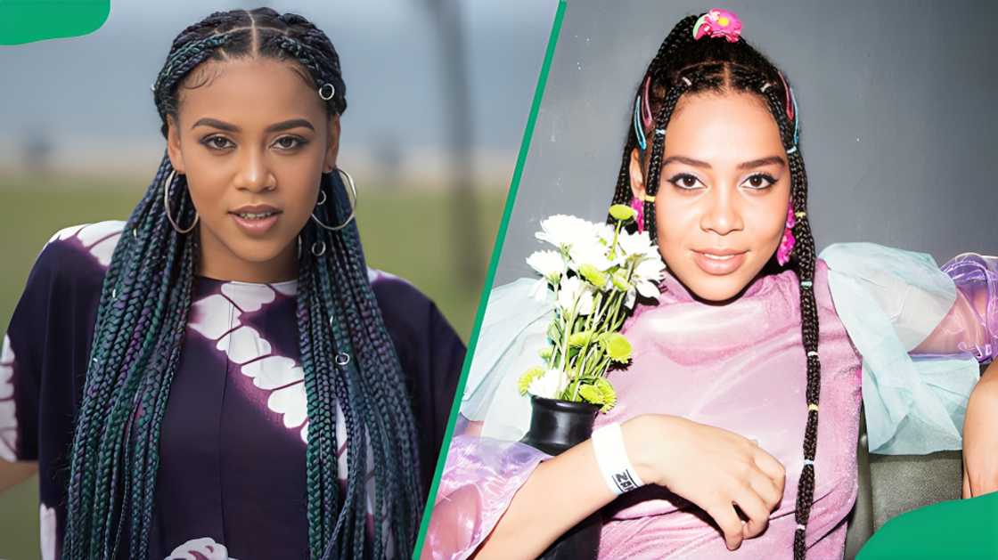 Sho Madjozi posing for different photos Sho Madjozi posing for different photos