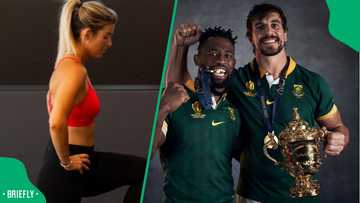 Siya and Rachel Kolisi react as Eben Etzebeth converts his garage into a gym, video